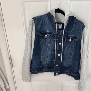 Wallflower Blue Denim Jacket with Gray Sleeves